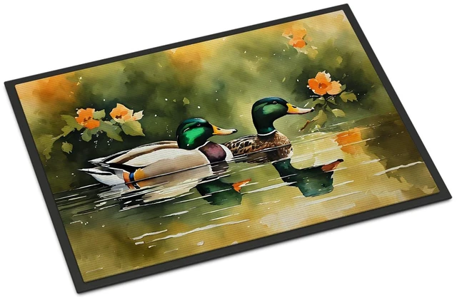 Main image of NEW Mallard Doormat Front Door Mat Indoor Outdoor Rugs for Entryway, Non Slip Washable Low Pile, 18H X 27W