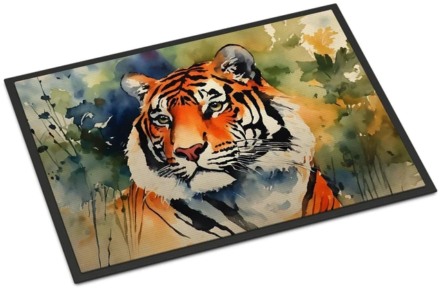 Main image of NEW Tiger Doormat Front Door Mat Indoor Outdoor Rugs for Entryway, Non Slip Washable Low Pile, 18H X 27W