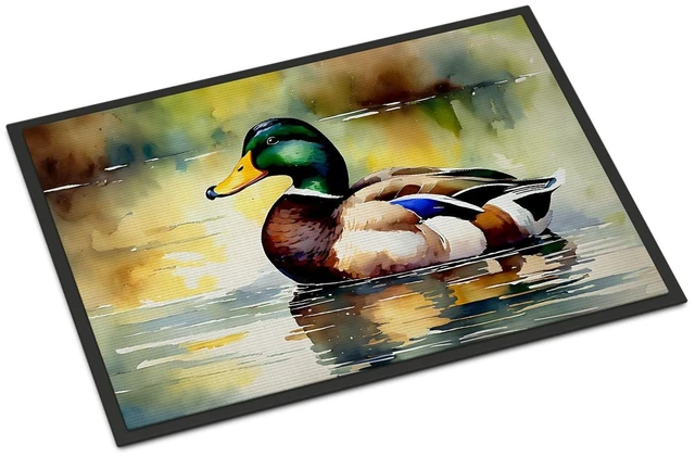 Main image of NEW Mallard Doormat Front Door Mat Indoor Outdoor Rugs for Entryway, Non Slip Washable Low Pile, 18H X 27W