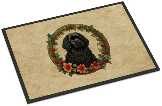 Main image of NEW Puli Christmas Flowers Doormat Front Door Mat Indoor Outdoor Rugs for Entryway, Non Slip Washable Low Pile, 18H X 27W