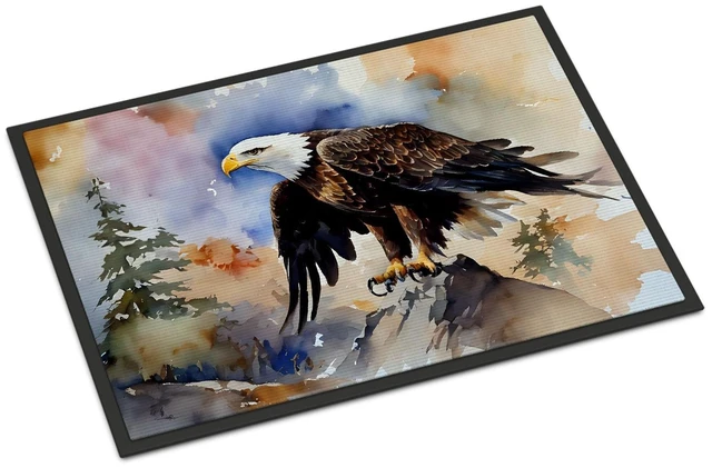 Main image of NEW Eagle Doormat Front Door Mat Indoor Outdoor Rugs for Entryway, Non Slip Washable Low Pile, 18H X 27W