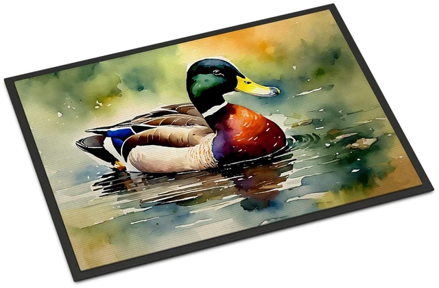 Main image of NEW Mallard Doormat Front Door Mat Indoor Outdoor Rugs for Entryway, Non Slip Washable Low Pile, 18H X 27W