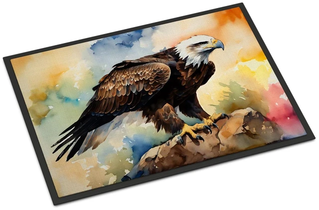 Main image of NEW Eagle Doormat Front Door Mat Indoor Outdoor Rugs for Entryway, Non Slip Washable Low Pile, 18H X 27W