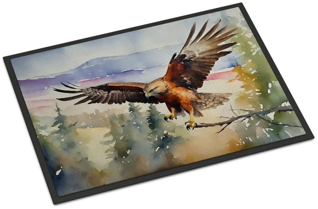 Main image of NEW Hawk Doormat Front Door Mat Indoor Outdoor Rugs for Entryway, Non Slip Washable Low Pile, 18H X 27W