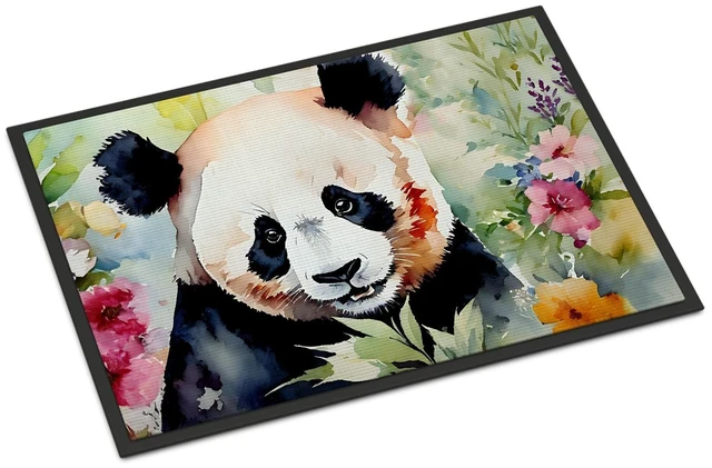 Main image of NEW Panda Doormat Front Door Mat Indoor Outdoor Rugs for Entryway, Non Slip Washable Low Pile, 18H X 27W