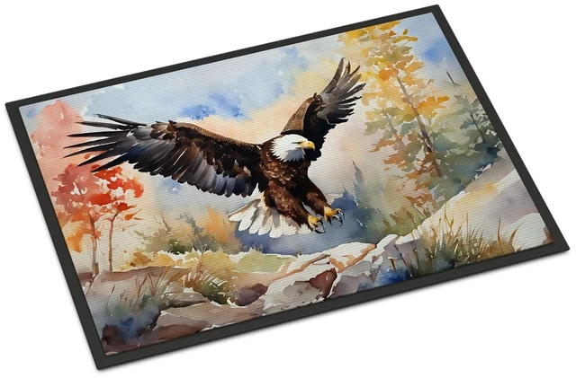 Main image of NEW Eagle Doormat Front Door Mat Indoor Outdoor Rugs for Entryway, Non Slip Washable Low Pile, 18H X 27W