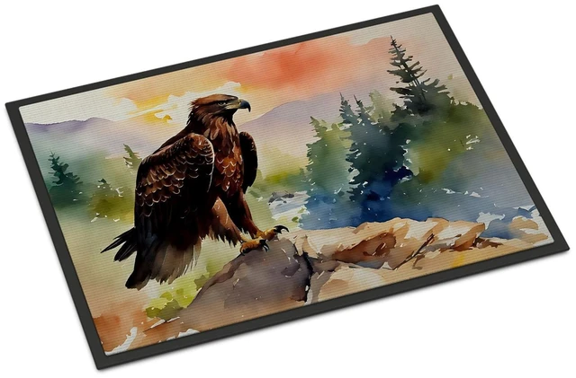 Main image of NEW Eagle Doormat Front Door Mat Indoor Outdoor Rugs for Entryway, Non Slip Washable Low Pile, 18H X 27W