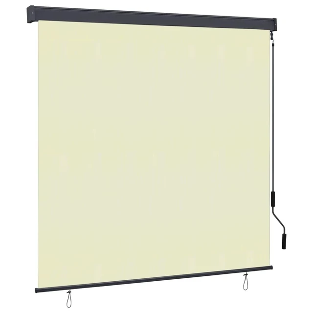 Alt view image 11 of 11 - vidaXL Roller Blind Window Shade with Hand Crank Roll up Blackout Blind Cream