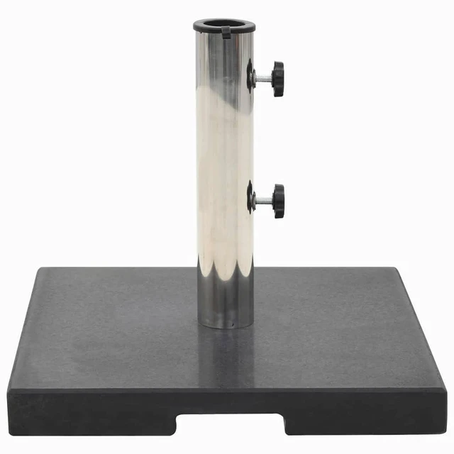Alt view image 15 of 15 - vidaXL Umbrella Base Patio Parasol Stand for Poles of 1.5"/1.9" Granite 44.1 lb
