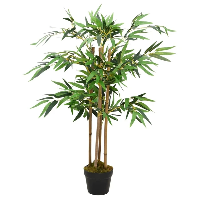 Alt view image 10 of 10 - vidaXL Artificial Plant Artificial Bamboo Artificial Tree Twiggy with Pot 35.4"