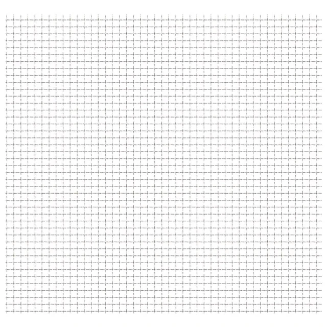 Alt view image 5 of 5 - vidaXL Crimped Garden Wire Fence Stainless Steel Outdoor Mesh Panel Sheet