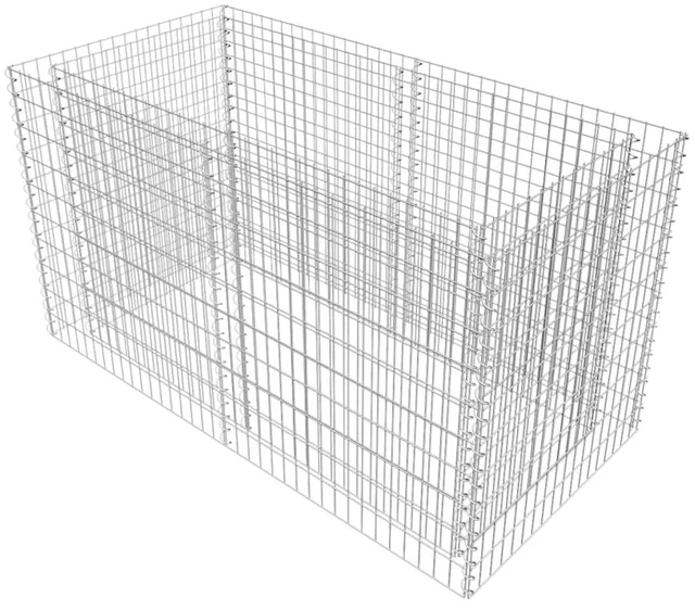 Alt view image 14 of 14 - vidaXL Gabion Planter Raised Garden Bed Raised Flower Bed Outdoor Planter Steel