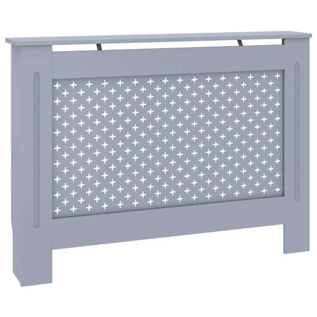 Alt view image 11 of 11 - vidaXL Radiator Cover Radiator Guard for Home Office Heater Cover Anthracite MDF