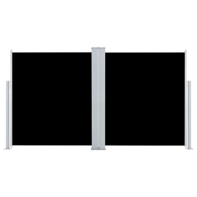 Alt view image 15 of 15 - vidaXL Retractable Side Awning Patio Folding Privacy Screen 66.9"x236.2" Black