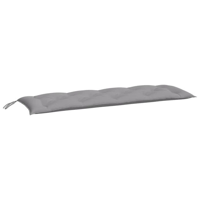 Alt view image 9 of 9 - vidaXL Bench Cushion Outdoor Water Repellent Seat Cushion Gray Oxford Fabric