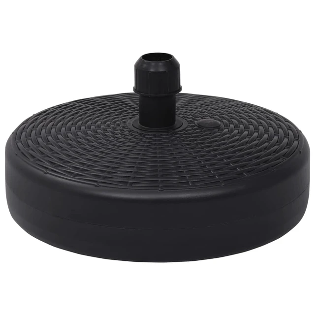 Alt view image 16 of 16 - vidaXL Outdoor Umbrella Base Patio Parasol Stand Parasol Base Garden Porch Black