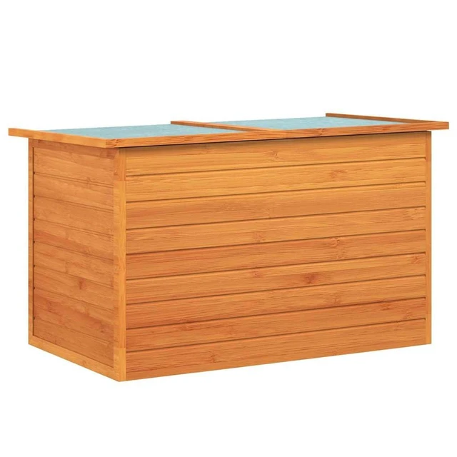 Alt view image 15 of 15 - vidaXL Outdoor Storage Deck Box Chest for Patio Cushions Tools Solid Fir Wood