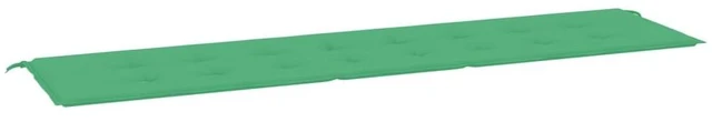 Alt view image 14 of 14 - vidaXL Bench Cushion Water Repellent Garden Seat Cushion Green Oxford Fabric