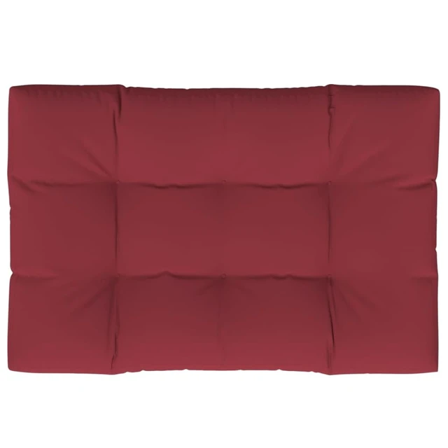 Alt view image 13 of 13 - vidaXL Chair Cushion Outdoor Pallet Seat Cushion Sofa Pad Wine Red Fabric