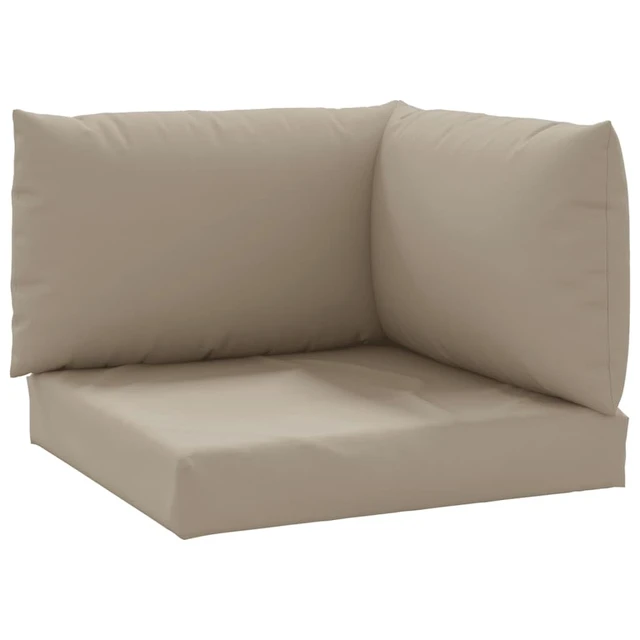 Alt view image 15 of 15 - vidaXL Chair Cushion 3 Pcs Outdoor Seat Cushion Sofa Pad Taupe Oxford Fabric
