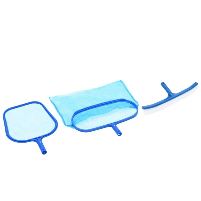 Alt view image 12 of 12 - vidaXL Pool Cleaning Kit Pool Maintenance Kit Care Kit Vacuum Skimmer 3 Piece