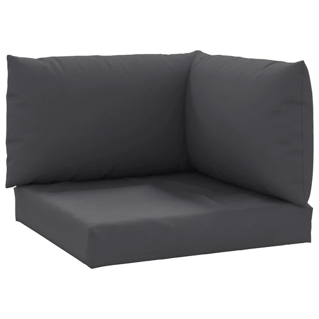 Alt view image 15 of 15 - vidaXL Chair Cushion 3 Pcs Outdoor Seat Cushion Pad Anthracite Oxford Fabric