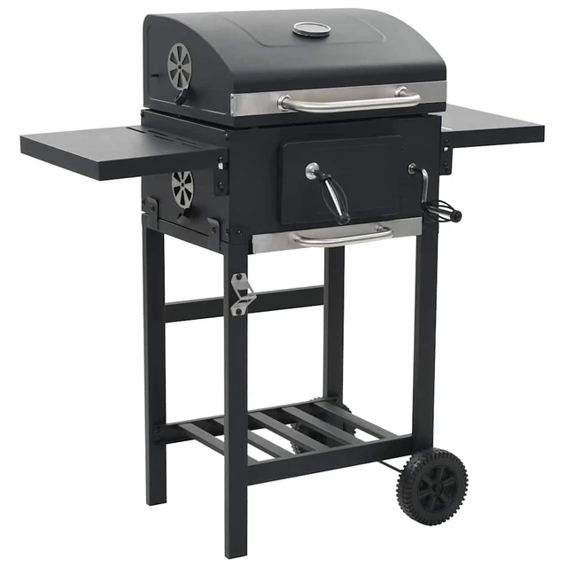 Alt view image 12 of 12 - vidaXL Barbecue Grill Charcoal Grill BBQ Grill for Outdoor Camping Picnic