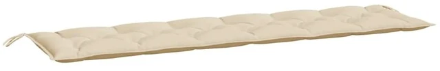 Alt view image 10 of 10 - vidaXL Bench Cushion Outdoor Water Repellent Bench Cushion Beige Oxford Fabric
