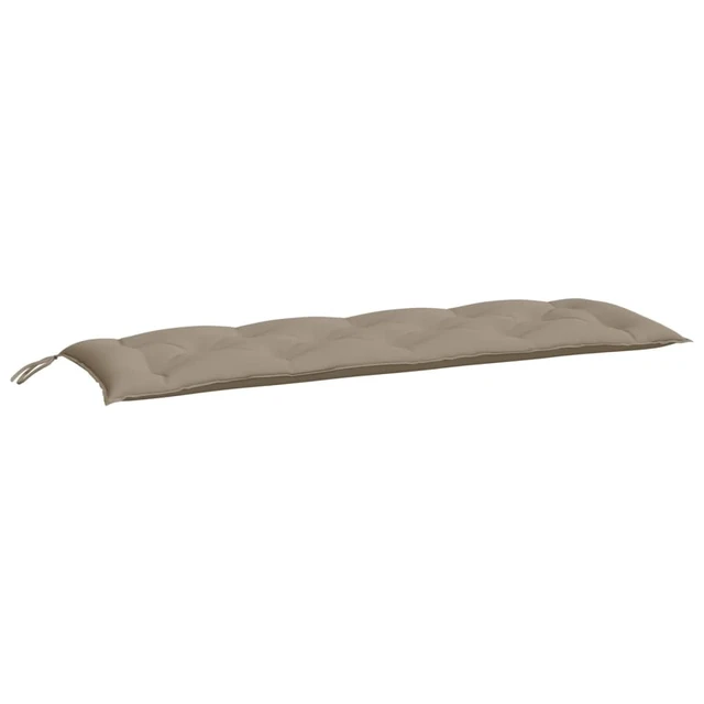 Alt view image 9 of 9 - vidaXL Bench Cushion Outdoor Water Repellent Bench Cushion Taupe Oxford Fabric