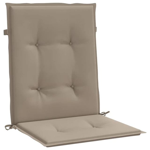 Alt view image 15 of 15 - vidaXL Garden Chair Cushions 4 pcs Taupe 39.4"x19.7"x1.6"