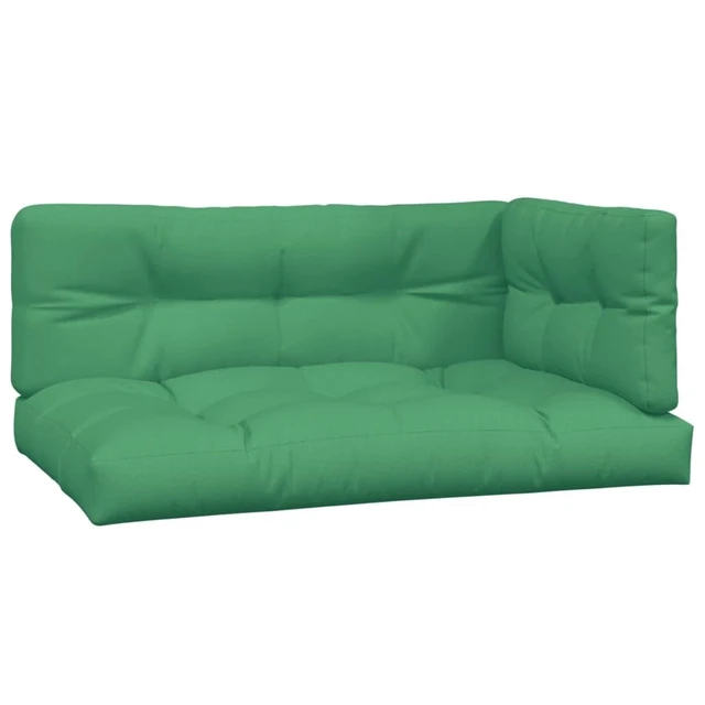Alt view image 8 of 8 - vidaXL Chair Cushion 3 Pcs Outdoor Pallet Seat Cushion Sofa Pad Green Fabric