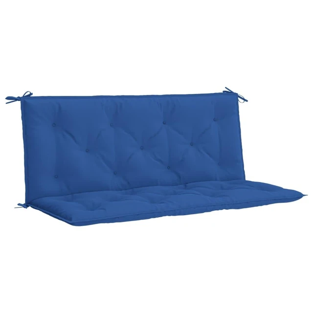 Alt view image 14 of 14 - vidaXL Indoor/Outdoor Bench Cushions 2 pcs, Patio Loveseat Cushions, Porch Swing Seat Cushions, Non-slip, Water-Repellent, Breathable, Resilient, Blue 47.2"x19.7"x2.8" Oxford Fabric