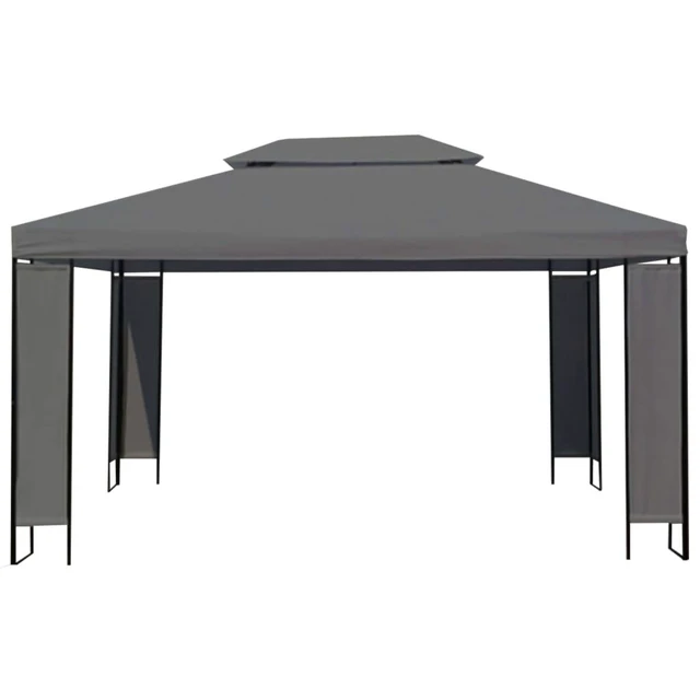 Alt view image 10 of 10 - vidaXL Gazebo Anthracite 118.1" x 157.5"