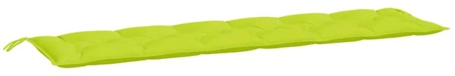 Alt view image 14 of 14 - vidaXL Garden Bench Cushion Bright Green 78.7"x19.7"x 2.8" Fabric