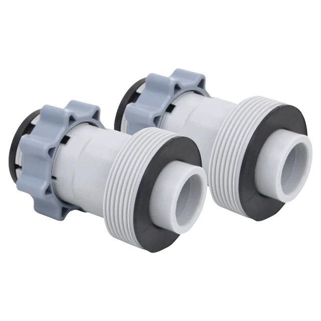 Alt view image 12 of 12 - vidaXL Pool Hose Adapters Pool Hose Connectors Pool Hose Fittings 2 Pcs Type B