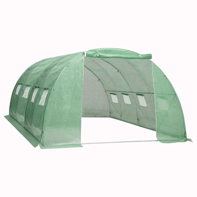 Alt view image 12 of 12 - vidaXL Greenhouse Outdoor Grow House Green House for Plant Growing Gardening