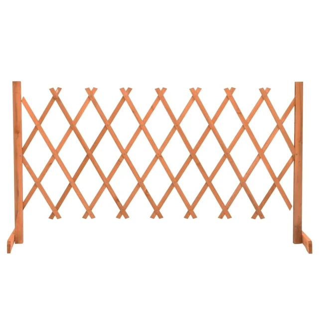Alt view image 14 of 14 - vidaXL Trellis Fence Garden Trellis Lattice Orange 59.1"x31.5" Solid Firwood