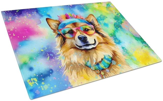 Main image of NEW Hippie Dawg Glass Cutting Board Decorative Tempered Glass Kitchen Cutting and Serving Board Large Size Chopping Board