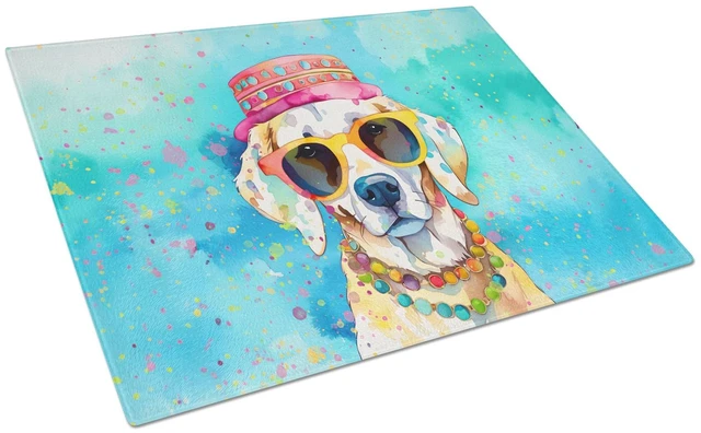 Main image of NEW Hippie Dawg Glass Cutting Board Decorative Tempered Glass Kitchen Cutting and Serving Board Large Size Chopping Board
