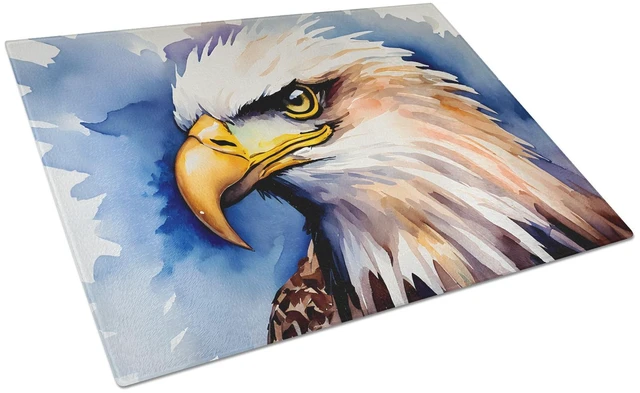Main image of NEW Eagle Glass Cutting Board Decorative Tempered Glass Kitchen Cutting and Serving Board Large Size Chopping Board