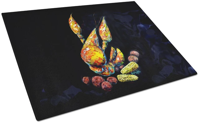 Main image of NEW Crawfish Boiling Pot Glass Cutting Board Decorative Tempered Glass Kitchen Cutting and Serving Board Large Size Chopping Boa