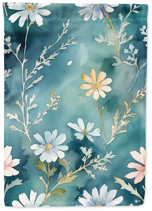 Main image of Dusty Miller House Flag Large Porch Sleeve Pole Decorative Outside Yard Banner Artwork Wall Hanging, Polyester, House Size, Mult