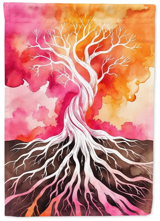 Main image of Rooted in Lesbian Pride Garden Flag Mailbox Decorative Yard Banner Outside Patio Artwork for Flower Beds, Garden Size, Multicolo