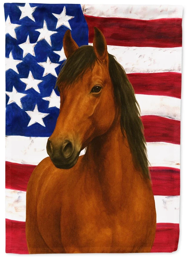 Main image of Chestnut Paso Fino Horse American Garden Flag Mailbox Decorative Yard Banner Outside Patio Artwork for Flower Beds, Garden Size,