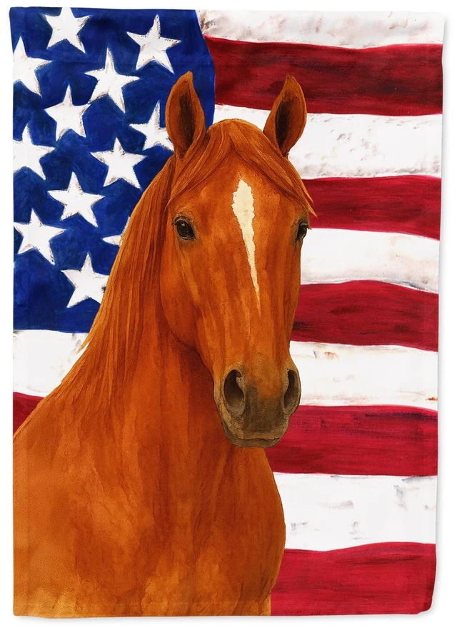 Main image of Sorrel Quarter Horse American Garden Flag Mailbox Decorative Yard Banner Outside Patio Artwork for Flower Beds, Garden Size, Mul