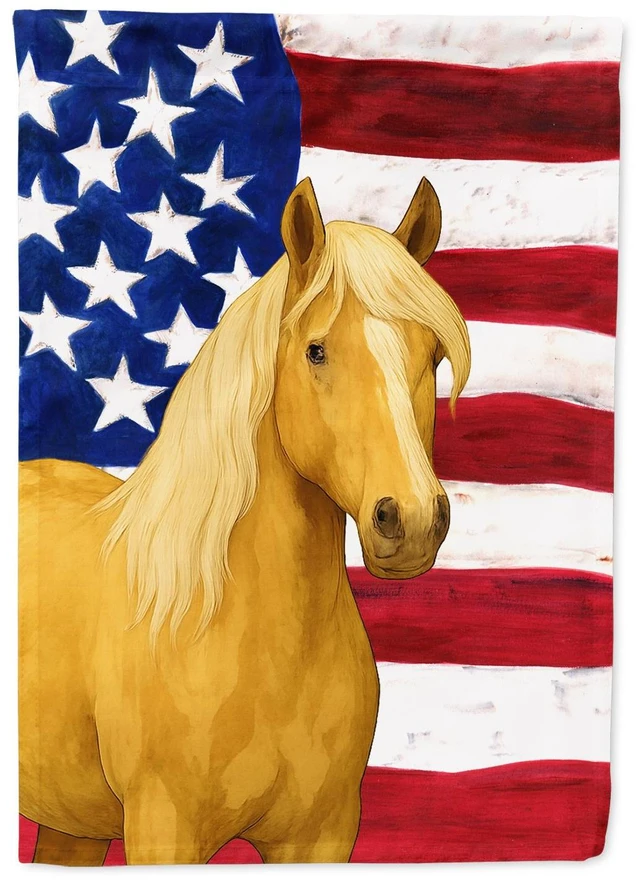 Main image of Palomino Tennessee Walking Horse American Garden Flag Mailbox Decorative Yard Banner Outside Patio Artwork for Flower Beds, Gard
