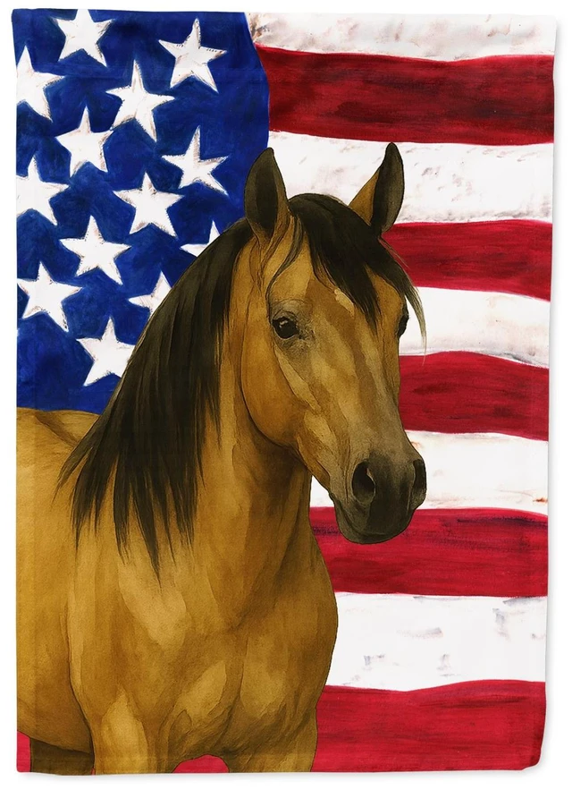 Main image of Buckskin Tennessee Walking Horse American Garden Flag Mailbox Decorative Yard Banner Outside Patio Artwork for Flower Beds, Gard