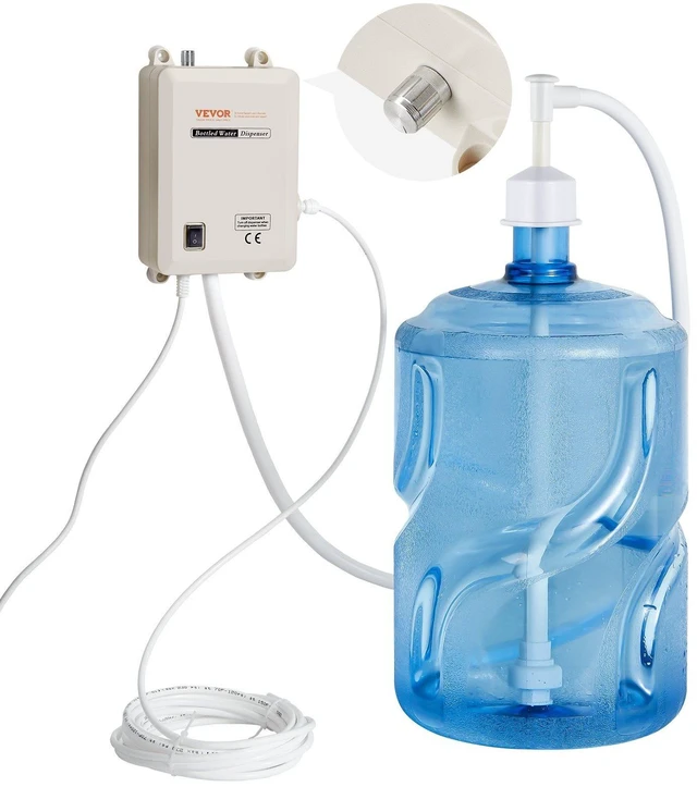 Alt view image 9 of 9 - Bottled Water Dispenser Pump System, 5 Gallon Dispensing System, Automatic Electric Water Dispenser, Single Inlet Water Jug Pump, Compatible Use with Coffee/Tea Machine, Refrigerator, Ice Maker