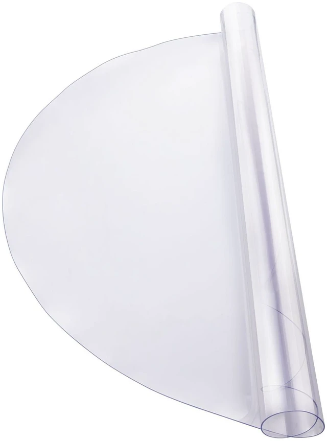 Alt view image 10 of 10 - Plastic Table Cover, 42 x 42 Inch 2.0 mm Thick Clear Table Protector, Round PVC Desk Mat, Waterproof & Easy Cleaning Desk Pad Tablecloth, for Office Dresser Dining Room Table Night Stand
