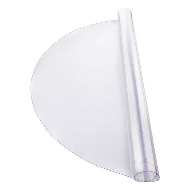 Alt view image 8 of 8 - Plastic Table Cover, 48 x 48 Inch 2.0 mm Thick Clear Table Protector, Round PVC Desk Mat, Waterproof & Easy Cleaning Desk Pad Tablecloth, for Office Dresser Dining Room Table Night Stand